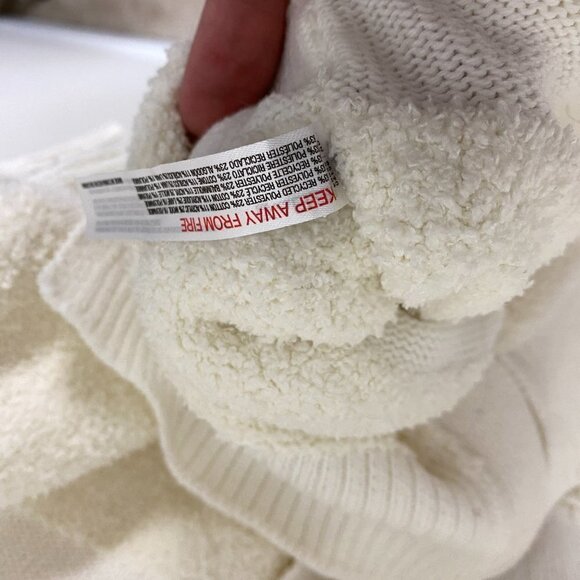 Anthropologie Daily Practice Long Chunky Cardigan Sweater Striped Button - Picture 5 of 9